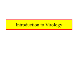 Intro To Virology Lec. 1