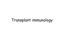 Transplant Immunology Principles