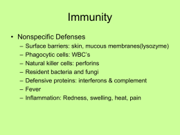 Immunity - De Anza College