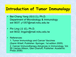 Immune responses to tumors