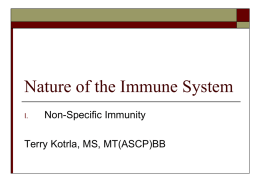 Nature of The Immune System