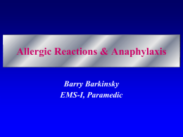 anaphylaxis powerpoint