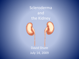 Scleroderma and the Kidney