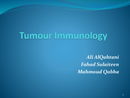 Tumour Immunology fi..