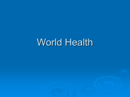 World Health - Westminster College