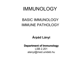 1. dia - Department of Immunology