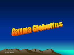 Gamma globulins