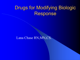 Drugs for Modifying Biologic Response