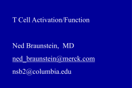 Antigen Presentation by B cells