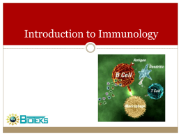introduction to immunology