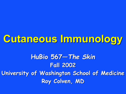 Cutaneous Immunology