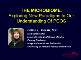 the microbiome - PCOS Conferences