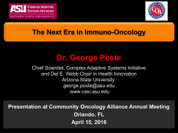 The Next Era in Immuno-Oncology
