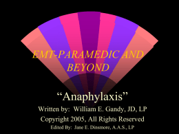 08 – Anaphylaxis