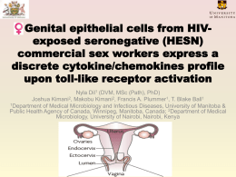 Genital epithelial cells from HIV-exposed seronegative commercial