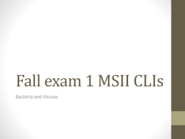 Fall MSII CLIs
