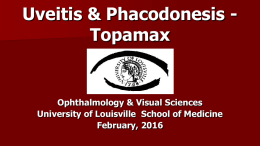 Uveitis and Topamax – Dr. Amir Hadayer