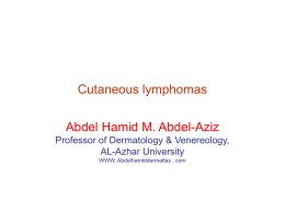 Cutaneous Lymphomas - Abdel Hamid Derm Atlas