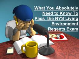 What You Absolutely Need to Know To Pass the NYS Living