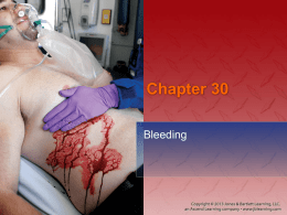 Chapter 30: Bleeding - Jones & Bartlett Learning
