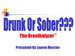The Chemistry Behind the Breathalyzer