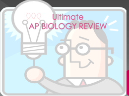 Ultimate AP BIOLOGY REVIE - Page County Public Schools