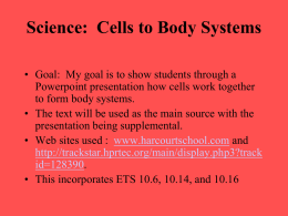 Cells - Livingstone High School