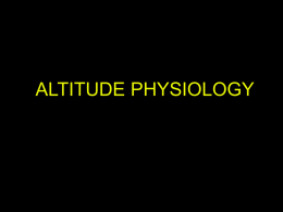 Altitude physiology draft