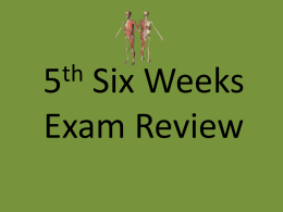 5th Six Weeks Exam Review