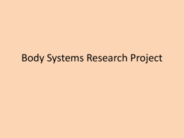 Body Systems Research Project