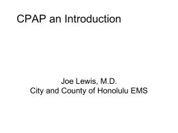 CPAP an Introduction