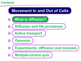 KS4 Movement In and Out of Cells