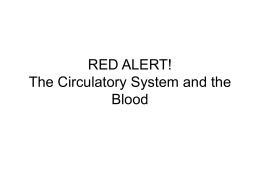 The Circulatory System and the Blood
