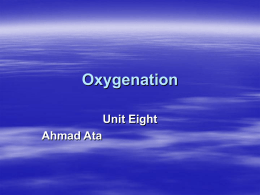 Oxygenation for 101