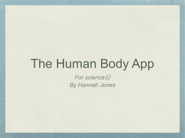 The Human Body App