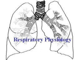 Part 1 Structure and function of the respiratory system