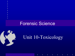 Unit 10-Toxicology