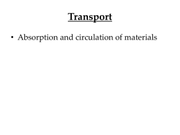 Chapter 6- Transport