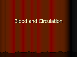 Blood and Circulation