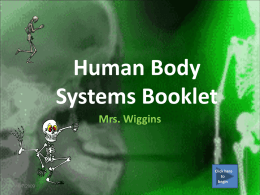 Human Body Systems - MrsWigginsScience