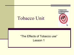L 1 effects of tobacco use