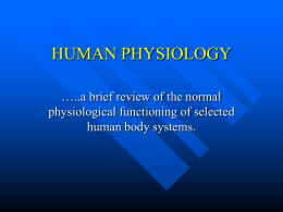 HUMAN PHYSIOLOGY
