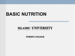 basic nutrition