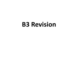 Biology 3 Revision Booster