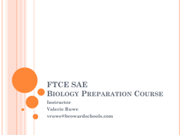 FTCE SAE Session 4 - broward.k12.fl.us