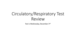Circulatory/Respiratory Review