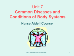 Common Diseases and Conditions of Body Systems