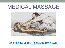 CHAPTER 1 - Medical massage