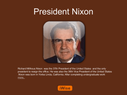 President Nixon Powerpoint