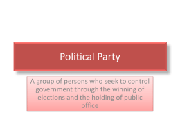 Political Party - West Ada School District